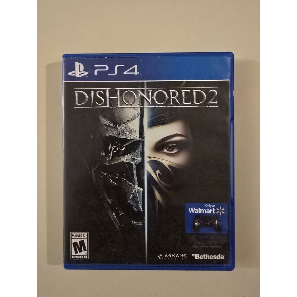 Dishonored 2: Standard Edition (Sony PlayStation 4, 2016) With Controller Skin